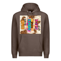 Coffee kind heart fierce mind brave spirit Premium Hoodie - TumblerDesignByShophia