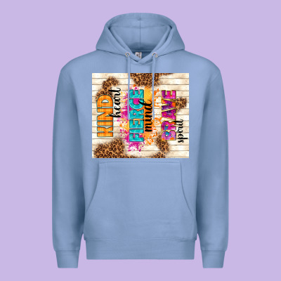 Kind Heart Fierce Mind Brave Spirit Premium Hoodie Designed By Tumblerdesignbyshophia