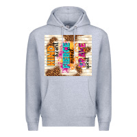 Heather Grey kind heart fierce mind brave spirit Premium Hoodie - TumblerDesignByShophia