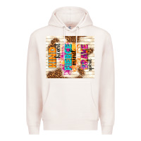 Pale Pink kind heart fierce mind brave spirit Premium Hoodie - TumblerDesignByShophia