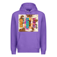 Purple kind heart fierce mind brave spirit Premium Hoodie - TumblerDesignByShophia