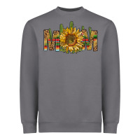 Storm western mom with sunflower Heavyweight Sweatshirt - NancyCooperArtShop