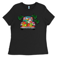 Black summer truck Ladies Tee - CowhideDigitalArt