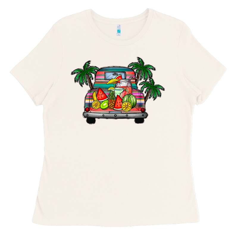 Summer Truck Ladies Tee by CowhideDigitalArt | Teevron