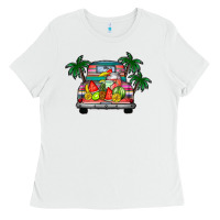 White summer truck Ladies Tee - CowhideDigitalArt