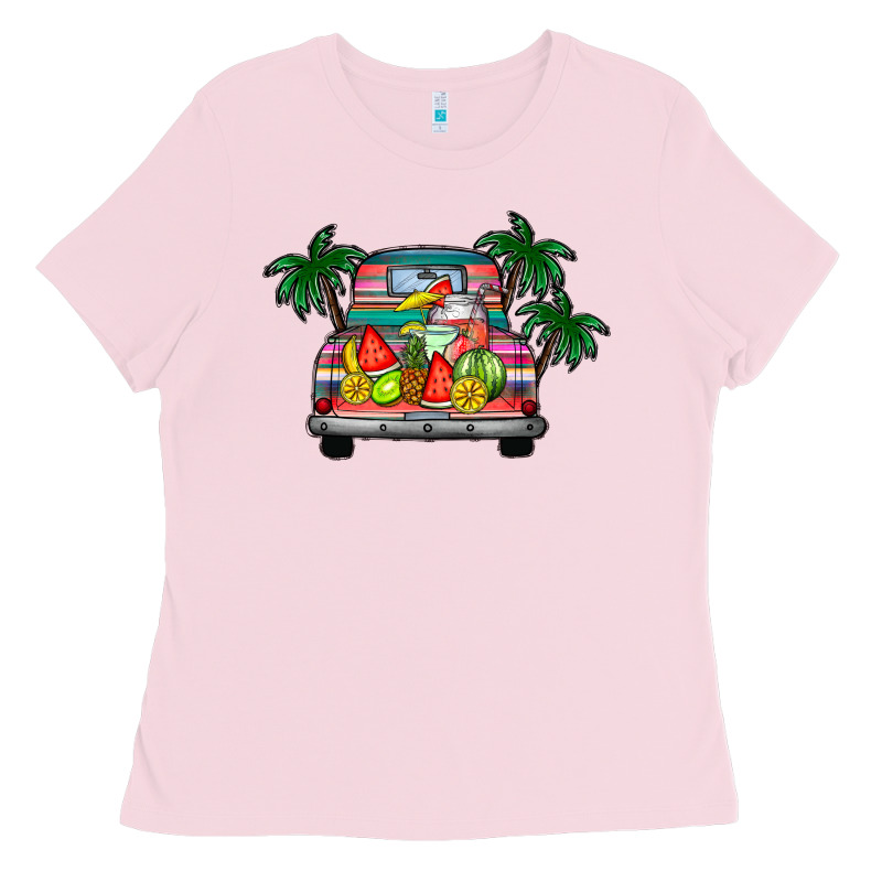 Summer Truck Ladies Tee by CowhideDigitalArt | Teevron