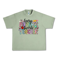 Oil Green every bunny's favorite teacher Urban Heavy Tee - MaliasSmallBusiness