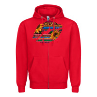 Red Aztec Sunflower Lips Zipper Hoodie - Bettercallsaul