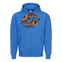 True Royal Aztec Sunflower Lips Zipper Hoodie - Bettercallsaul