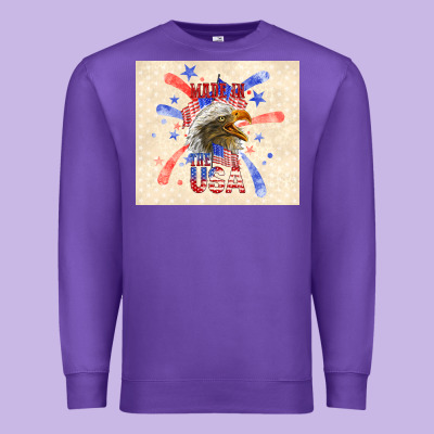 Made In The Usa Premium Sweatshirt Designed By Tumblerdesignbyshophia