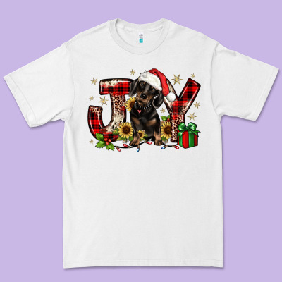Christmas Joy Dachshund Premium Tee Designed By Jahusdesignshop