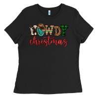 Black howdy christmas Ladies Tee - FaDigitalArtStudio