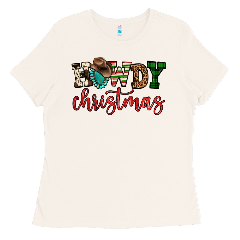Howdy Christmas Ladies Tee by FaDigitalArtStudio | Teevron