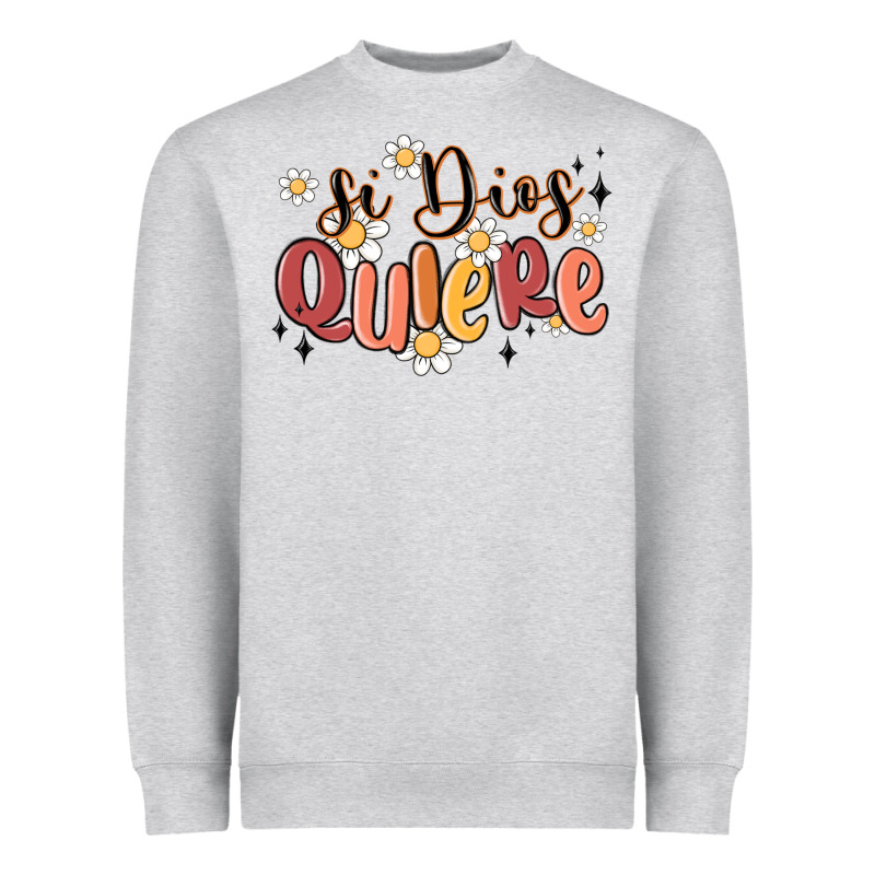 Si Dios Quiere Heavyweight Sweatshirt by MaliasSmallBusiness | Teevron