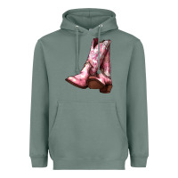 Sage Cowgirl boots Heavyweight Hoodie - HowdyJamesFarm