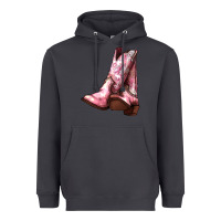 Smoke Cowgirl boots Heavyweight Hoodie - HowdyJamesFarm