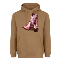 Toasted Coconut Cowgirl boots Heavyweight Hoodie - HowdyJamesFarm