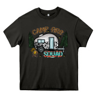 Asphalt camp fire squad Heavy Core Tee - CowhideDigitalArt