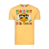 Vintage Mustard peace out 2024 5th grade Vintage Tee - JahusDesignShop