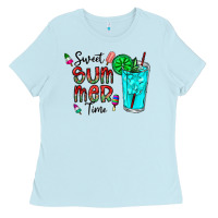 Baby Blue sweet summer time Ladies Tee - CowhideDigitalArt