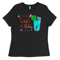 Black sweet summer time Ladies Tee - CowhideDigitalArt
