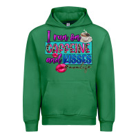 Emerald I run on caffeine and kisses Urban Hoodie - FaDigitalArtStudio