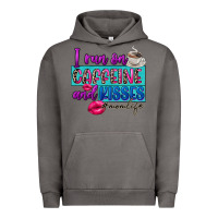 Pigment Tornado I run on caffeine and kisses Urban Hoodie - FaDigitalArtStudio