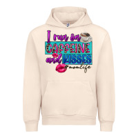 Sandshell I run on caffeine and kisses Urban Hoodie - FaDigitalArtStudio