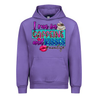 Tulip I run on caffeine and kisses Urban Hoodie - FaDigitalArtStudio