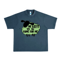 Midnight Navy he left the 99 to come for me Urban Heavy Tee - MaliasSmallBusiness