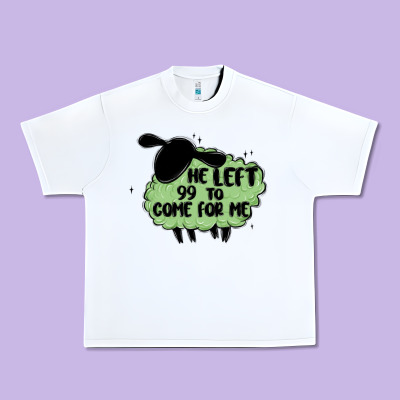 He Left The 99 To Come For Me Urban Heavy Tee Designed By Maliassmallbusiness
