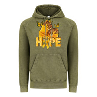 Vintage Olive hope yellowribbonchildhood cancer nails Vintage Hoodie - NancyCooperArtShop