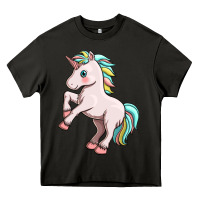 Asphalt cute unicorn Heavy Core Tee - FaDigitalArtStudio