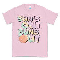 Bubblegum Pink sun's out buns out Classic Tee - JahusDesignShop