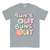 Heather Grey sun's out buns out Classic Tee - JahusDesignShop