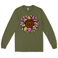 Army Green sunflower camouflage Long Sleeve Tee - JahusDesignShop