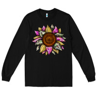 Black sunflower camouflage Long Sleeve Tee - JahusDesignShop