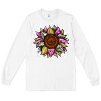 White sunflower camouflage Long Sleeve Tee - JahusDesignShop