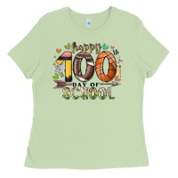 Matcha happy 100 americana football basketball day of sch Ladies Tee - RacoonDesign
