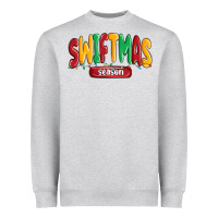Heather Grey swiftmas season Heavyweight Sweatshirt - MaliasSmallBusiness