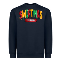 Navy swiftmas season Heavyweight Sweatshirt - MaliasSmallBusiness
