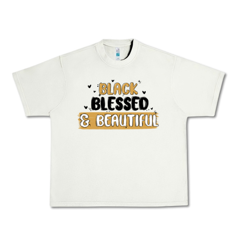 Black Blessed & Beautiful Urban Heavy Tee by MaliasSmallBusiness | Teevron