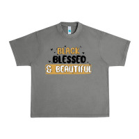 Tornado black blessed & beautiful Urban Heavy Tee - MaliasSmallBusiness