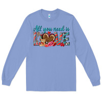 Colony Blue all you need is love Long Sleeve Tee - NancyCooperArtShop