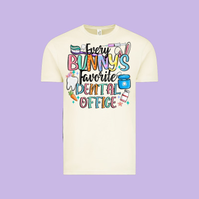 Every Bunnys Favorite Dental Office Vintage Tee Designed By Maliassmallbusiness