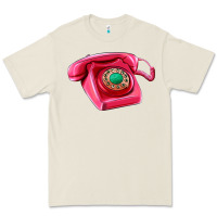 Bone pink telephone Premium Tee - AdoDesignShop