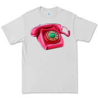 Dove Grey pink telephone Premium Tee - AdoDesignShop