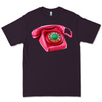 Plum pink telephone Premium Tee - AdoDesignShop