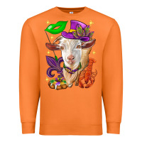 Carrot Mardi Gras Goat Premium Sweatshirt - HowdyJamesFarm