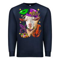 Navy Mardi Gras Goat Premium Sweatshirt - HowdyJamesFarm